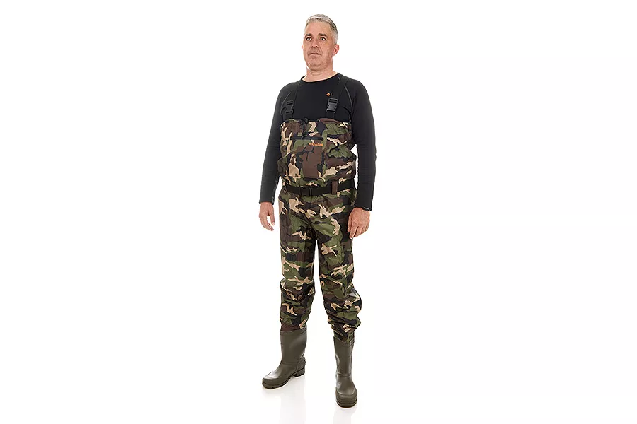 Вейдерсы Waterskin Camo pvc, сапоги, подошва резина