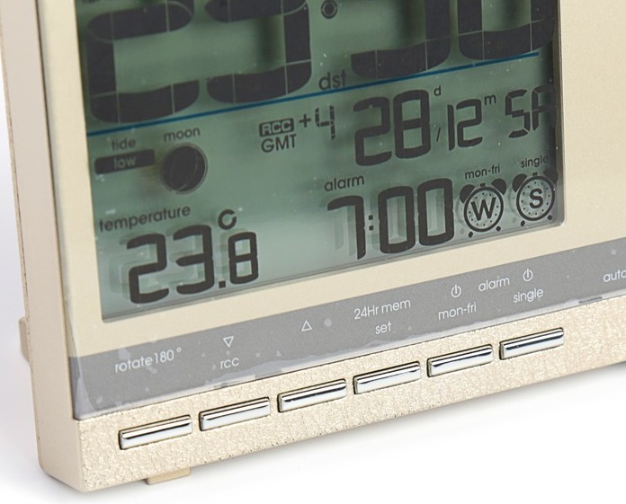 Часы проекционные цвет шампань